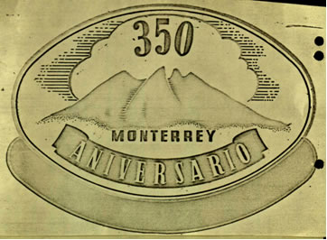 Logotipo del 350 Aniversario de la Fundación de Monterrey