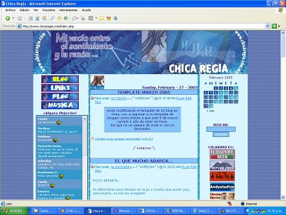themes blog chicaregia.com historia