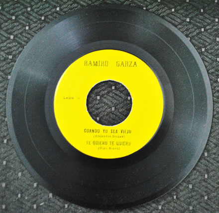 Ramiro Garza baladista Monterrey Mexico 45 rpm lado a